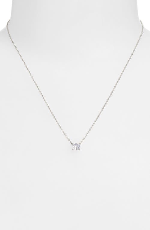 NADRI NADRI MODERN LOVE CUBIC ZIRCONIA PENDANT NECKLACE