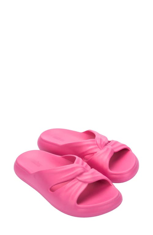 Melissa Free Water Resistant Slide Sandal In Pink/orange