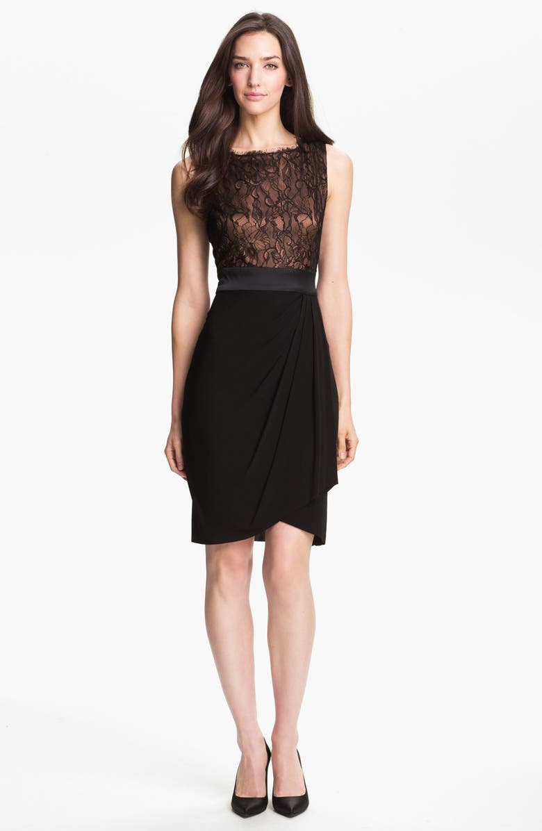 Suzi Chin for Maggy Boutique Lace Bodice Jersey Dress (Petite) | Nordstrom
