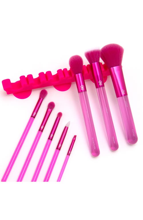 Moda Pink-ception Full Face 9-piece Makeup Brush Set In Pink