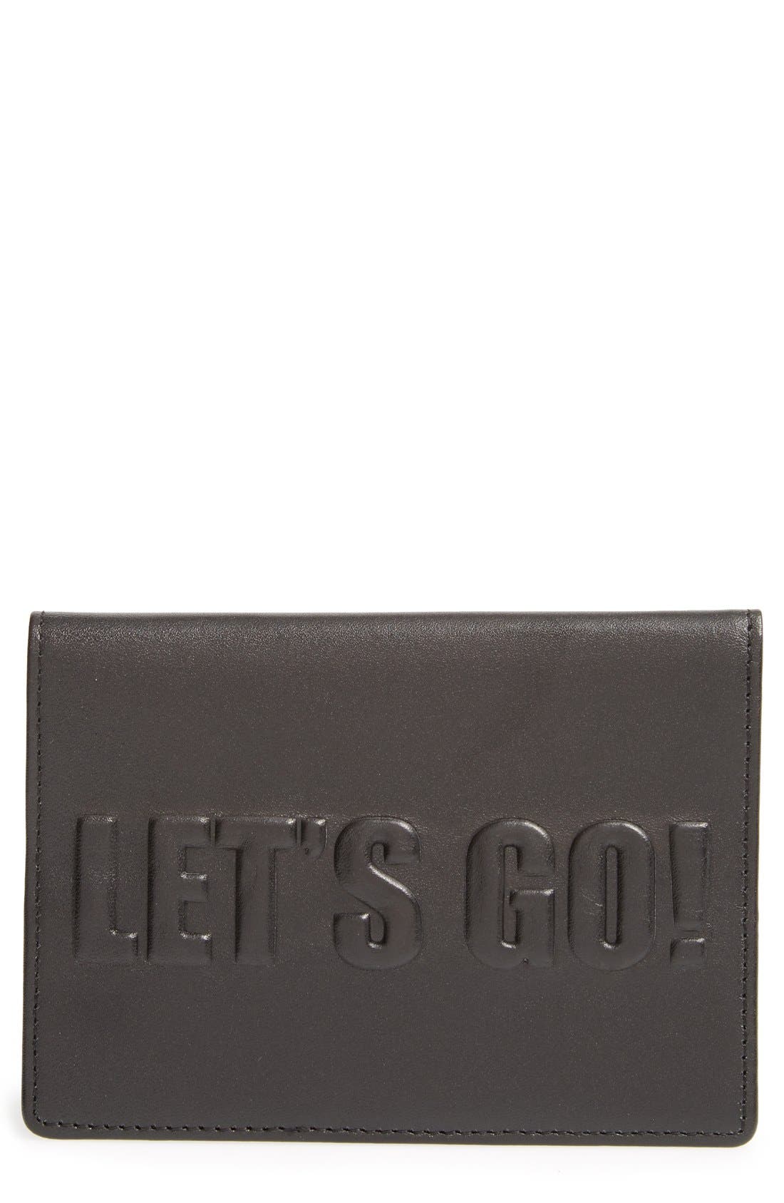 Nordstrom Debossed Leather Passport Case Nordstrom