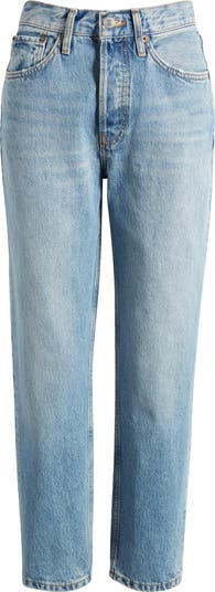'70s Ultra High Waist Stove Pipe Jeans