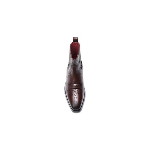 Carlos Santana Durango Chelsea Boot In Burnished Brown