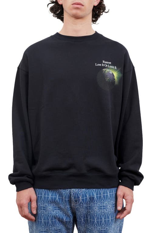 Rassvet Unisex Earth Organic Cotton Sweatshirt in Black