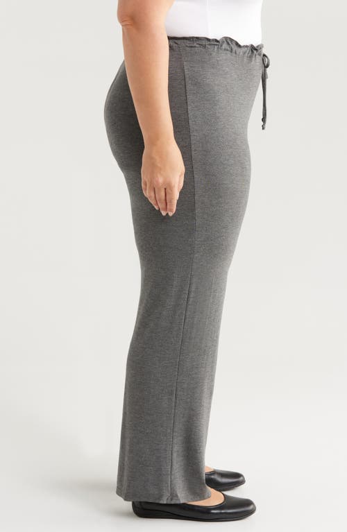 Shop 24seven Comfort Apparel Comfortable Stretch Pants In Smoke