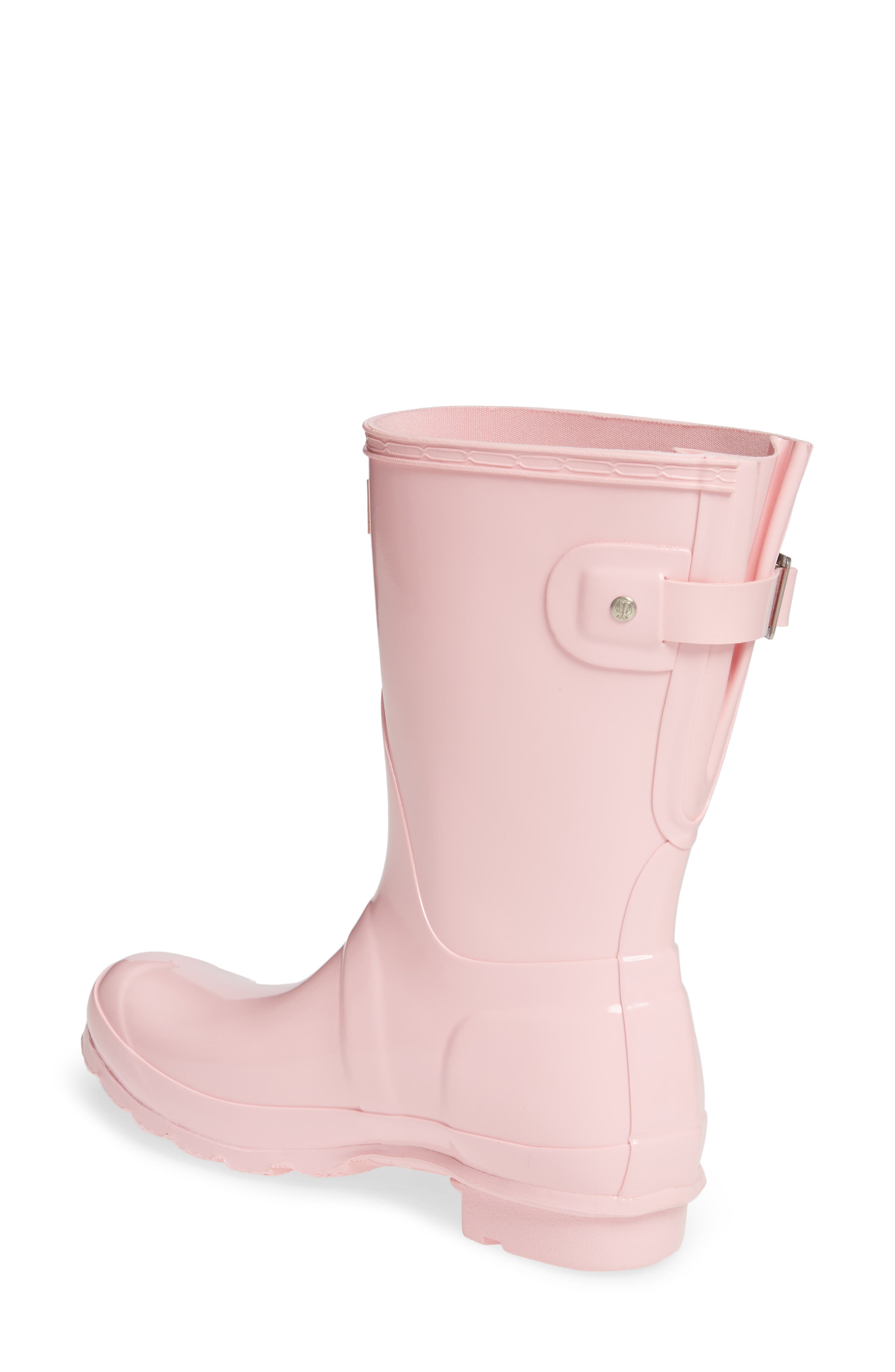 HUNTER,
                            Original Short Adjustable Back Gloss Waterproof Rain Boot,
                            Alternate thumbnail 25, color,
                            683
