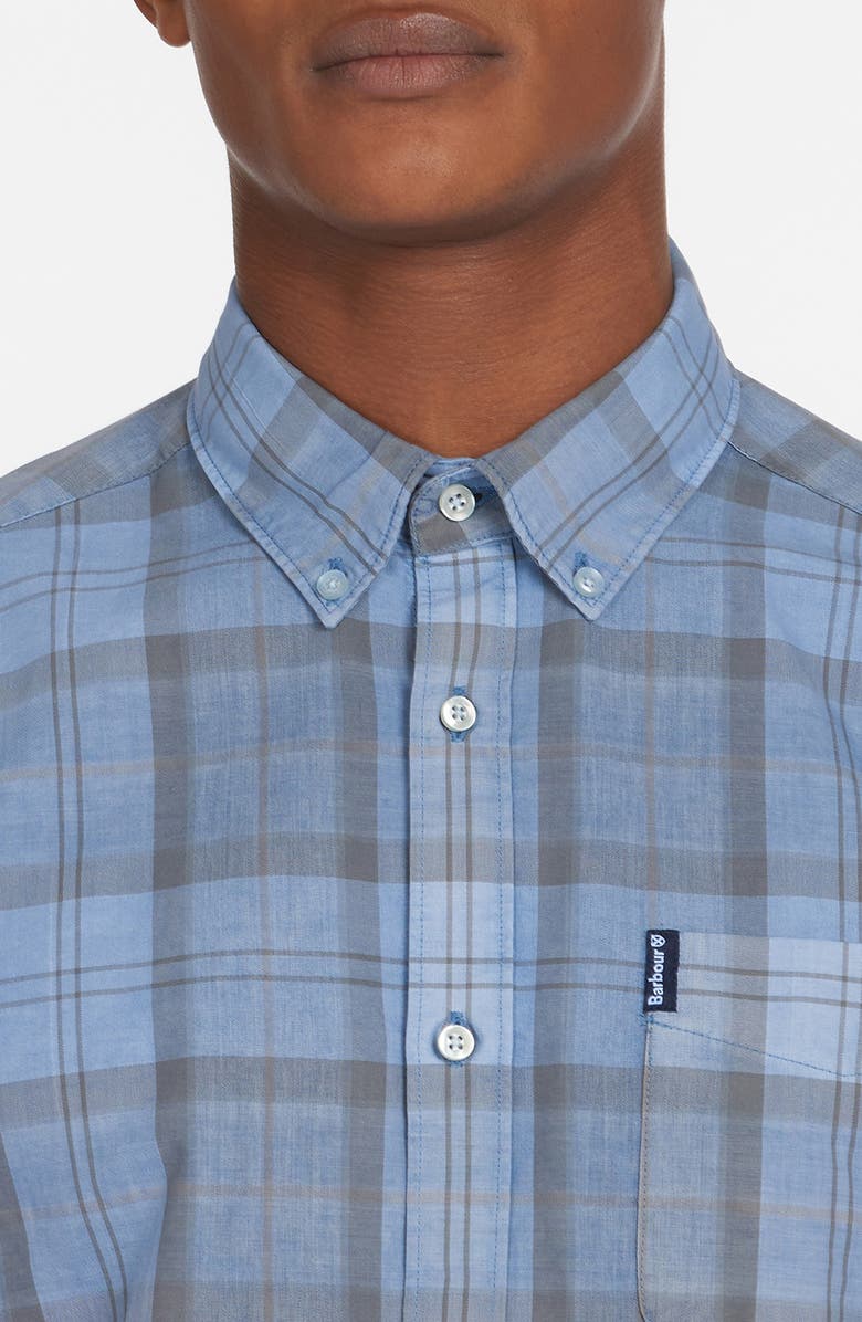 Barbour Tailored Fit Tartan Button-Down Shirt, Alternate, color,