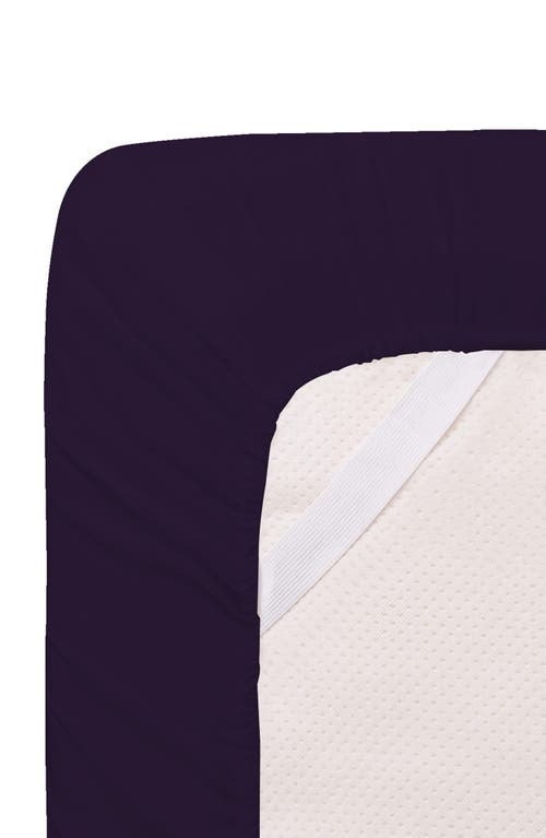 Luxury Home Brushed Microfiber Sheet Set In Eggplant