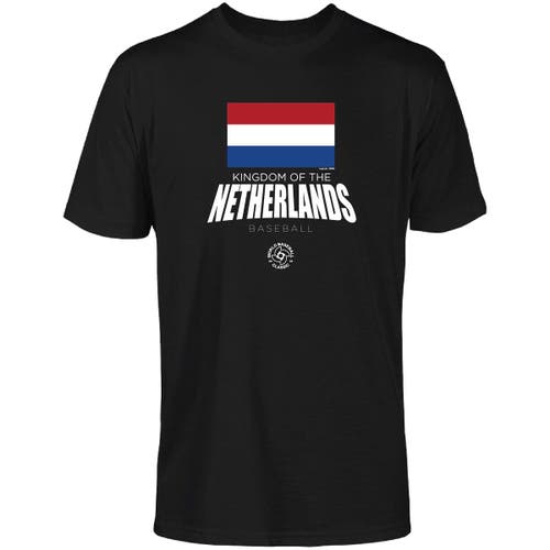 Men's LEGENDS Black Netherlands Baseball 2023 World Baseball Classic Federation T-Shirt