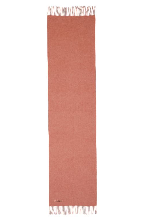 Acne Studios Fringe Wool Scarf In Rose Melange