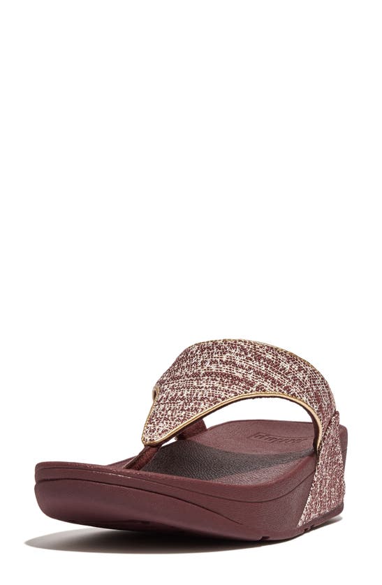 FITFLOP FITFLOP LULU SHIMMERWEAVE FLIP FLOP
