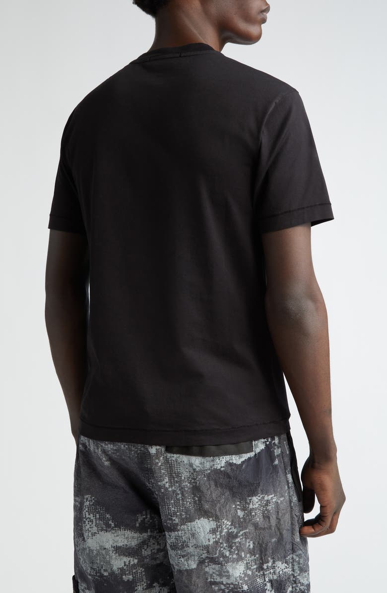 Stone Island Logo Patch T-Shirt, Alternate, color, Black