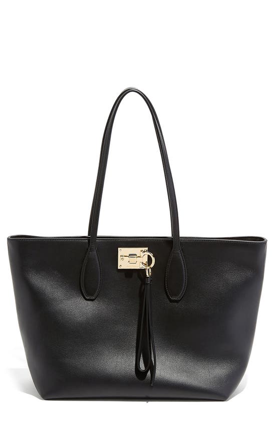 SALVATORE FERRAGAMO SMALL THE STUDIO LEATHER TOTE,0709659
