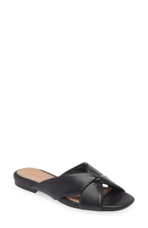 Cerise Slide Sandal in Black