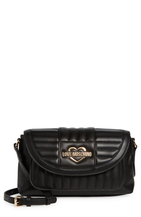 Love Moschino Borsa Quilted Shoulder Bag In Black