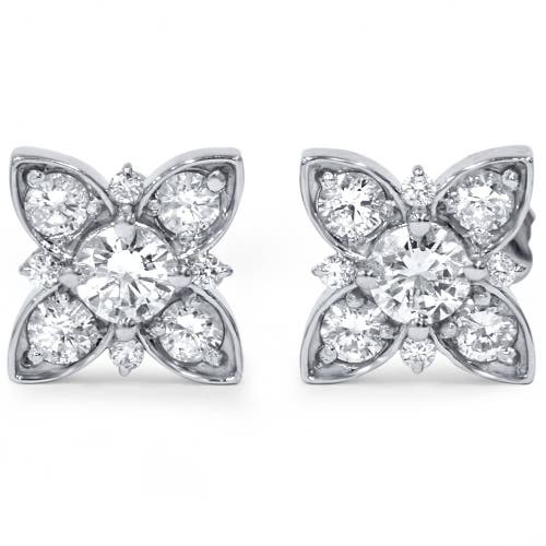 Bliss Diamond 1ct Lab Grown Created Diamond Studs Womens Earring 14k White Gold In 14k White Gold