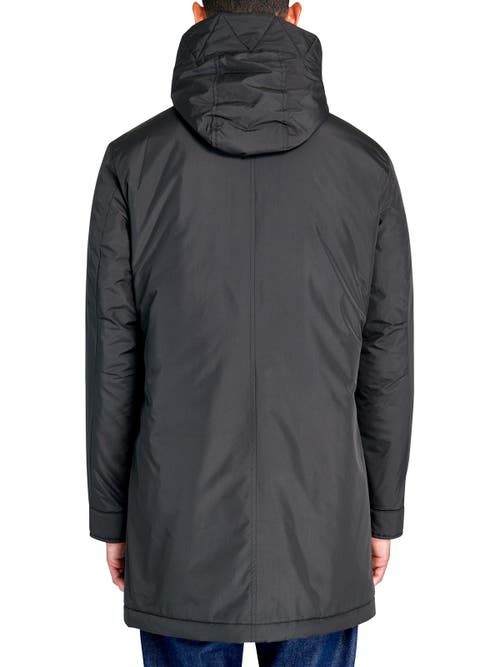 Brooklyn Brigade Solid Recycled Utility Parka In Black