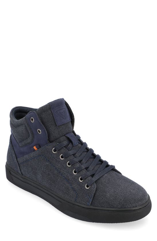 Vance Co. Justin High Top Sneaker In Navy