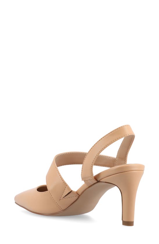 Journee Collection Scarlett Pointed Toe Pump In Natural
