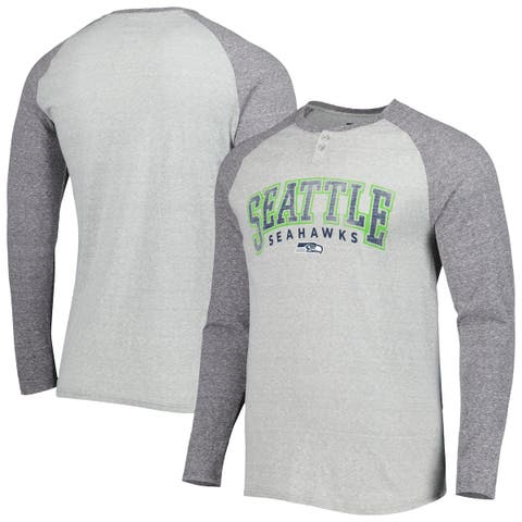 Concepts Sport Heather Gray Atlanta Falcons Ledger Raglan Long Sleeve Henley T-Shirt