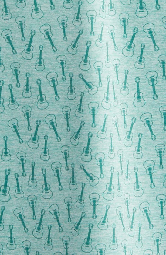 Johnston & Murphy Xc4® Guitar Print Performance Polo In Green