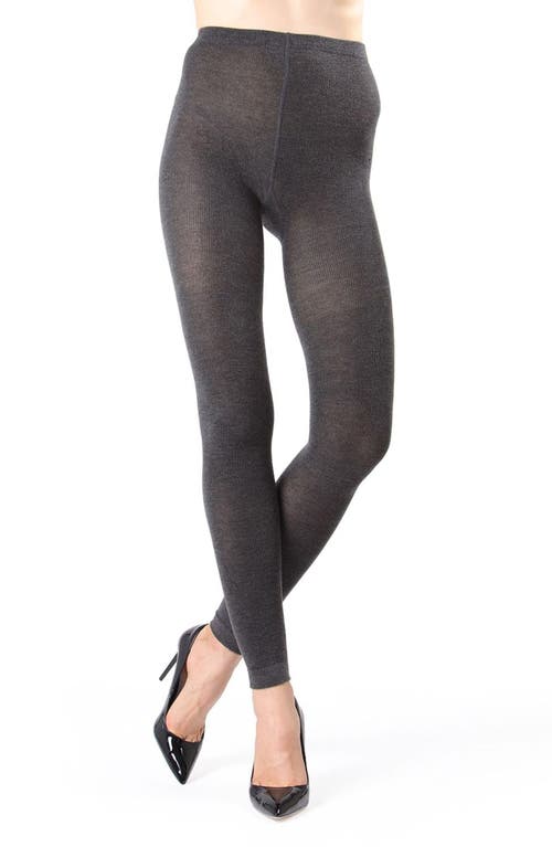 MeMoi Footless Sweater Tights Charcoal at Nordstrom,