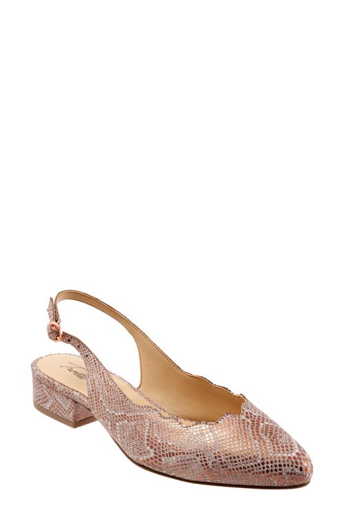 Trotters Joselyn Slingback Rose Gold Metallic at Nordstrom,