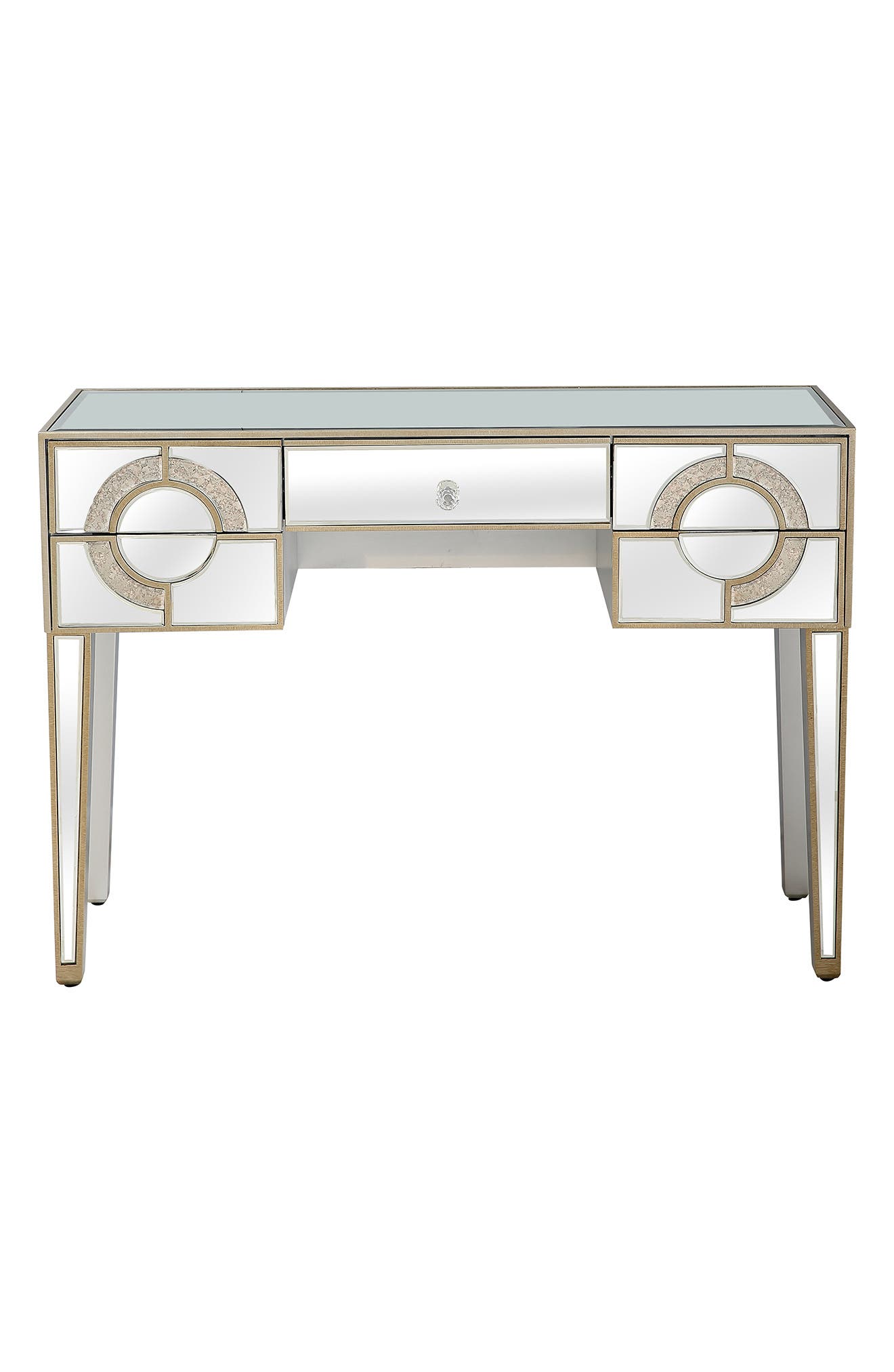 Camden Isle Ophelia Console Table In Silver