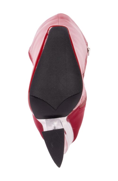 Ninety Union Villa Wedge Boot In Burgundy
