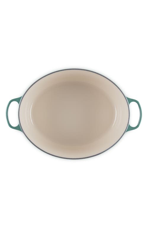 Le Creuset Signature 15 1/2-quart Oval Enamel Cast Iron French/dutch Oven In Artichaut