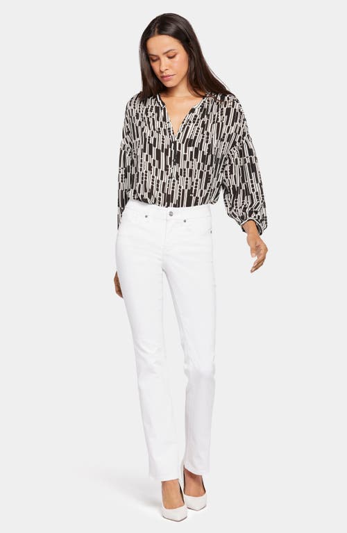 Nydj Marilyn Straight Leg Jeans In Optic White