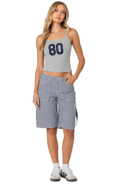 EDIKTED EDIKTED FRIDAY STRIPE LOW RISE CARGO SHORTS