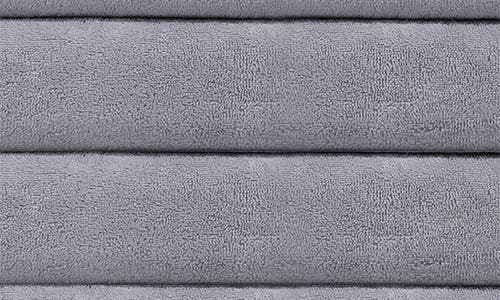 Brooks Brothers Puresoft 4-piece Turkish Cotton Hand Towels In Silver