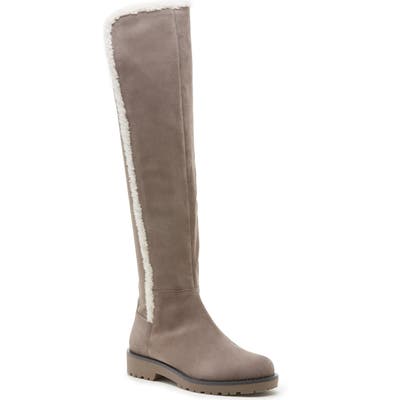 Sole Society Juno Faux Shearling Trim Boot