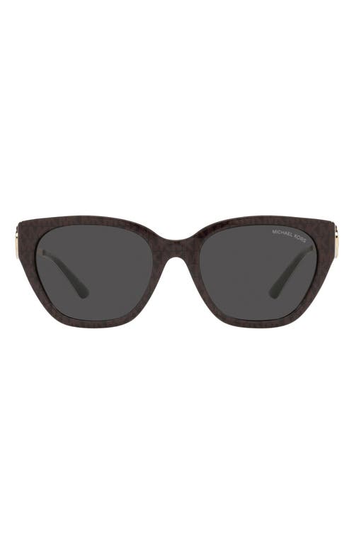 Michael Kors Lake Como 54mm Cat Eye Sunglasses in Brown