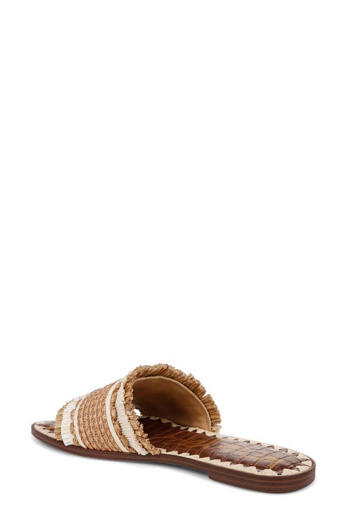 Sam Edelman Georgia Slide Sandal Linen Multi Raffia In Linen Multi