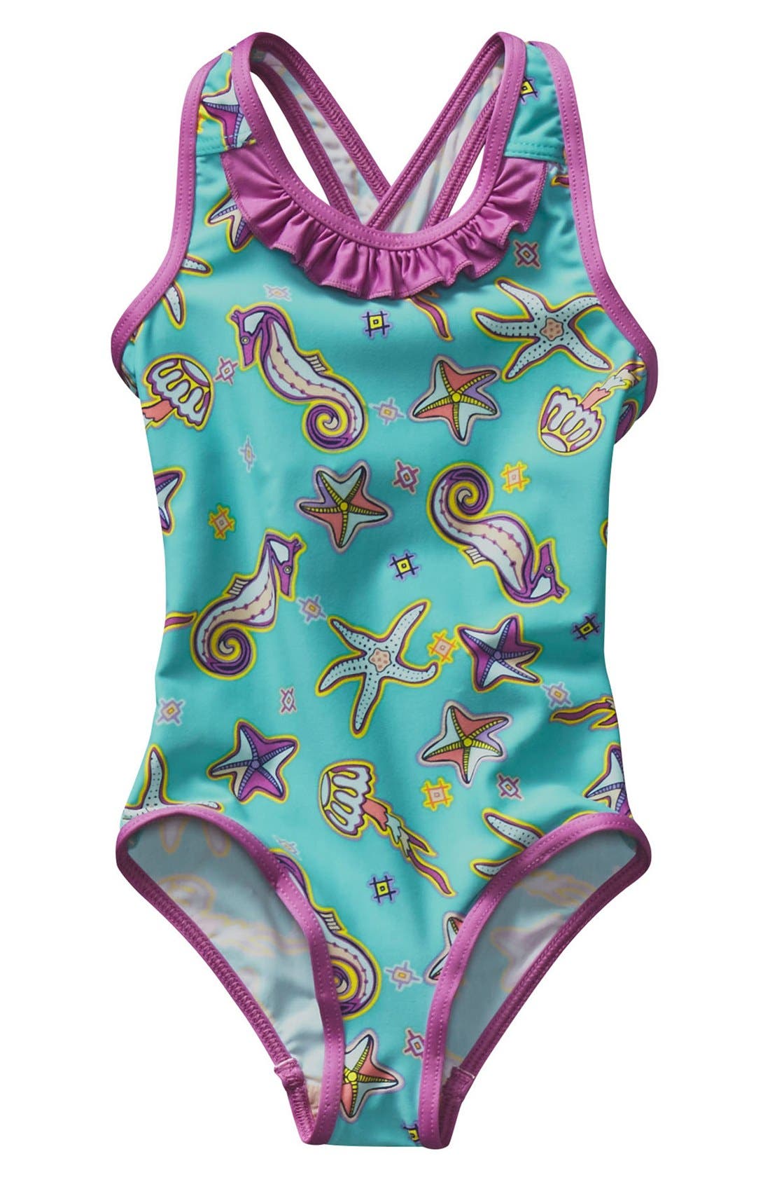 Patagonia 'QT' OnePiece Swimsuit (Baby Girls) Nordstrom