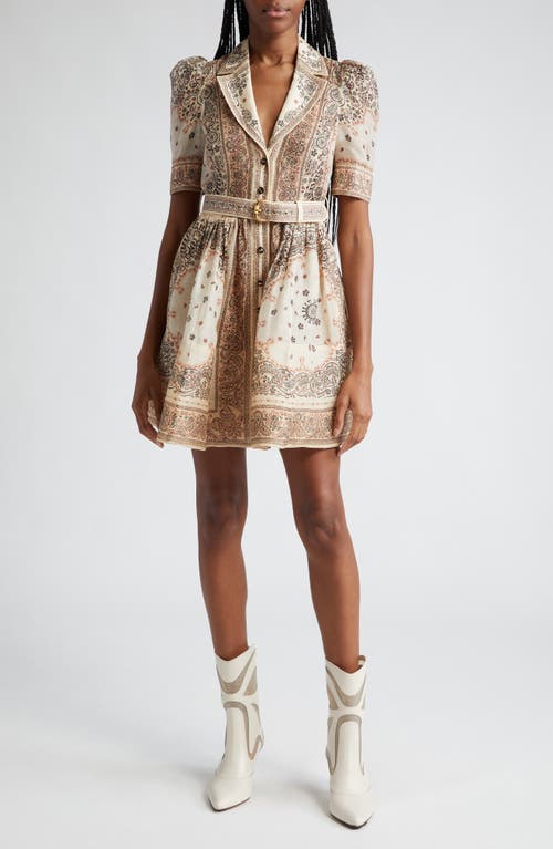 Zimmermann Matchmaker Bandana Print Organza Shirtdress at Nordstrom,