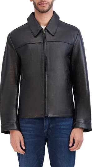 Leather Shirt Jacket