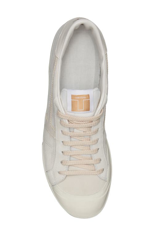 Shop Tom Ford Jarvis Low Top Sneaker In White/beige/ivory