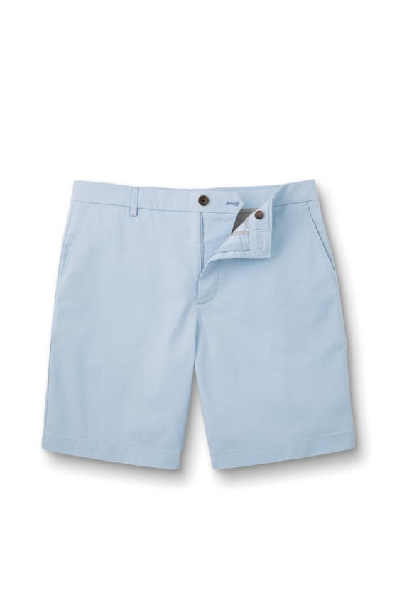 Shop Charles Tyrwhitt Cotton Shorts In Sky Blue