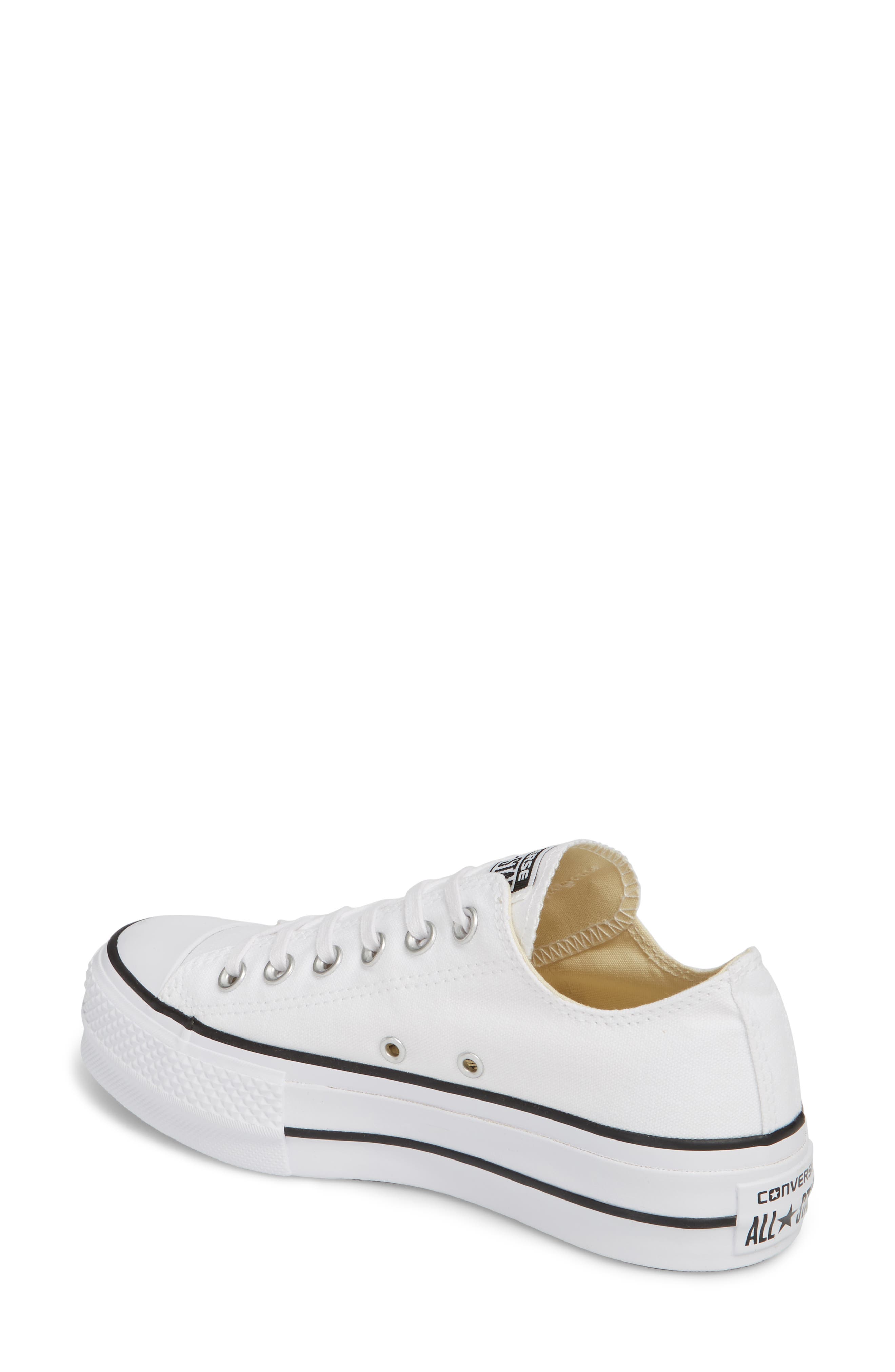 nordstrom white platform converse