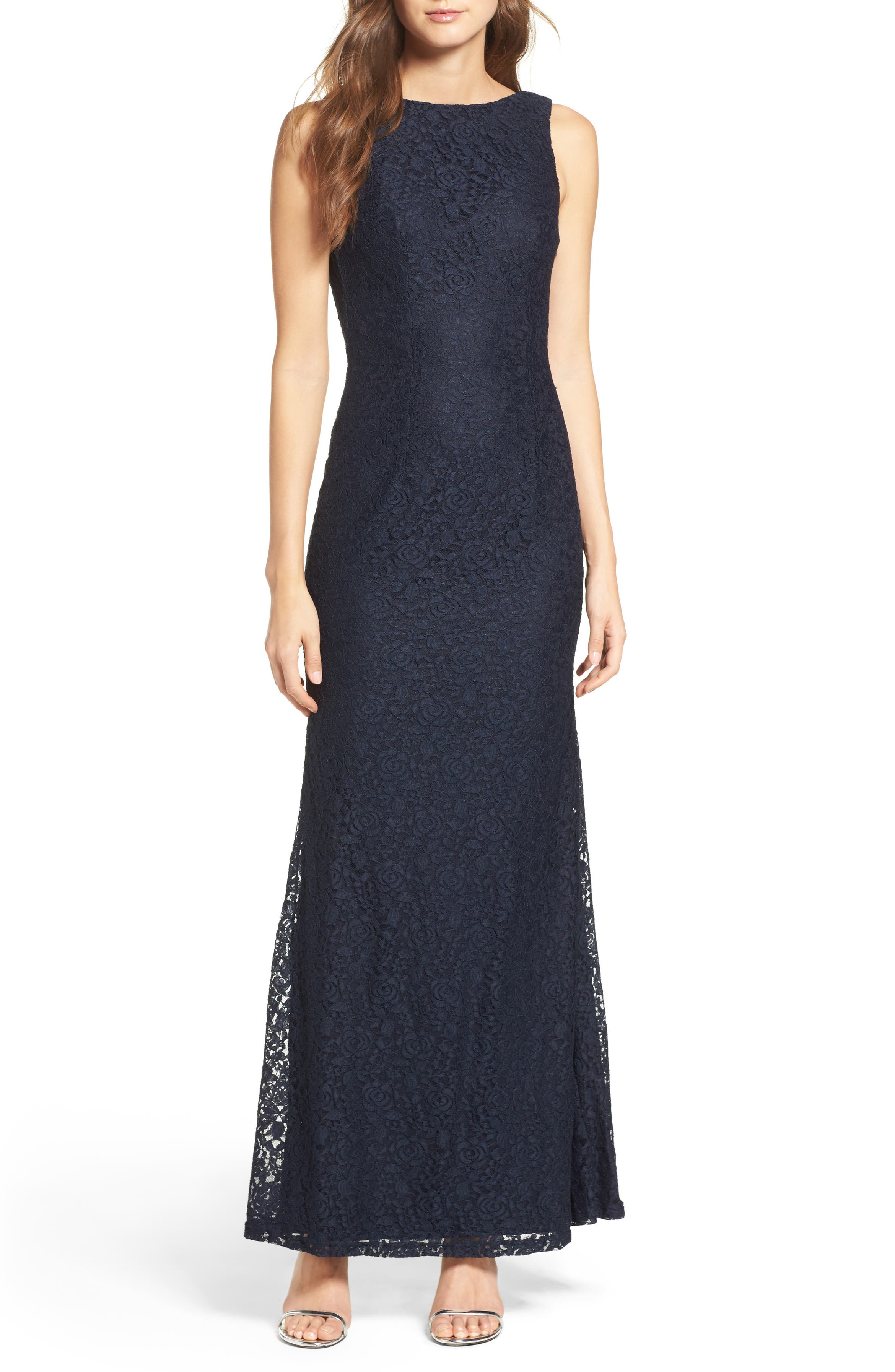 Lulus Cowl Back Lace Mermaid Gown | Nordstrom