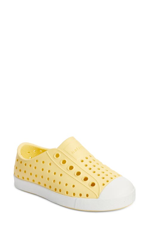 Native Shoes Jefferson Water Friendly Slip-On Vegan Sneaker in Gone Bananas Yellow