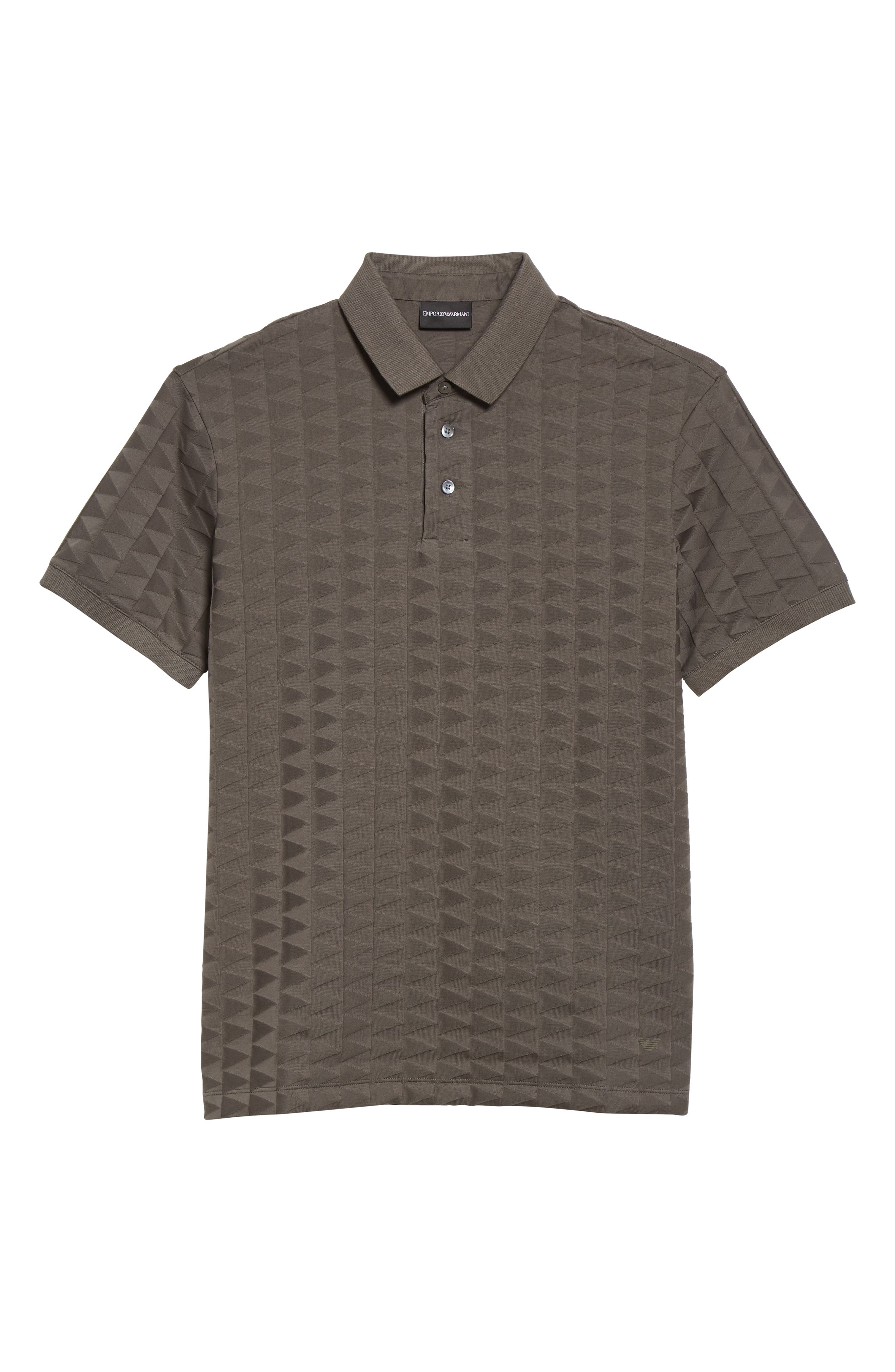 grey armani polo