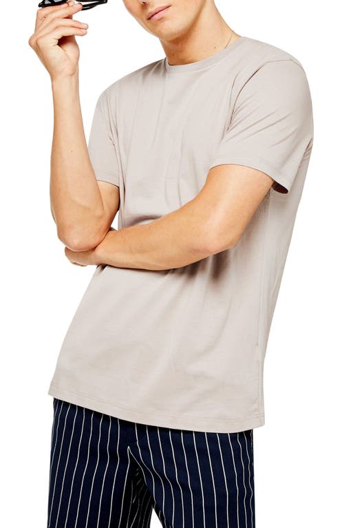 Topman Classic Fit T-Shirt in Light Marl Grey