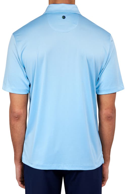 Construct Con.struct Solid Performance Golf Polo In Lt Blue