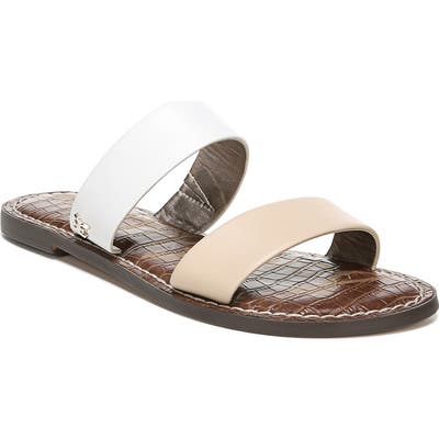 Sam Edelman Gala Two Strap Slide Sandal, White