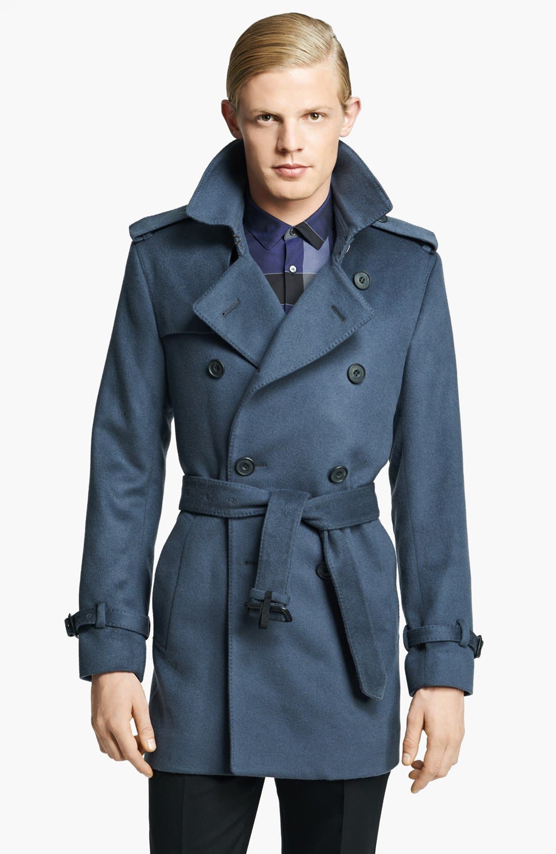 burberry wool trench coat mens