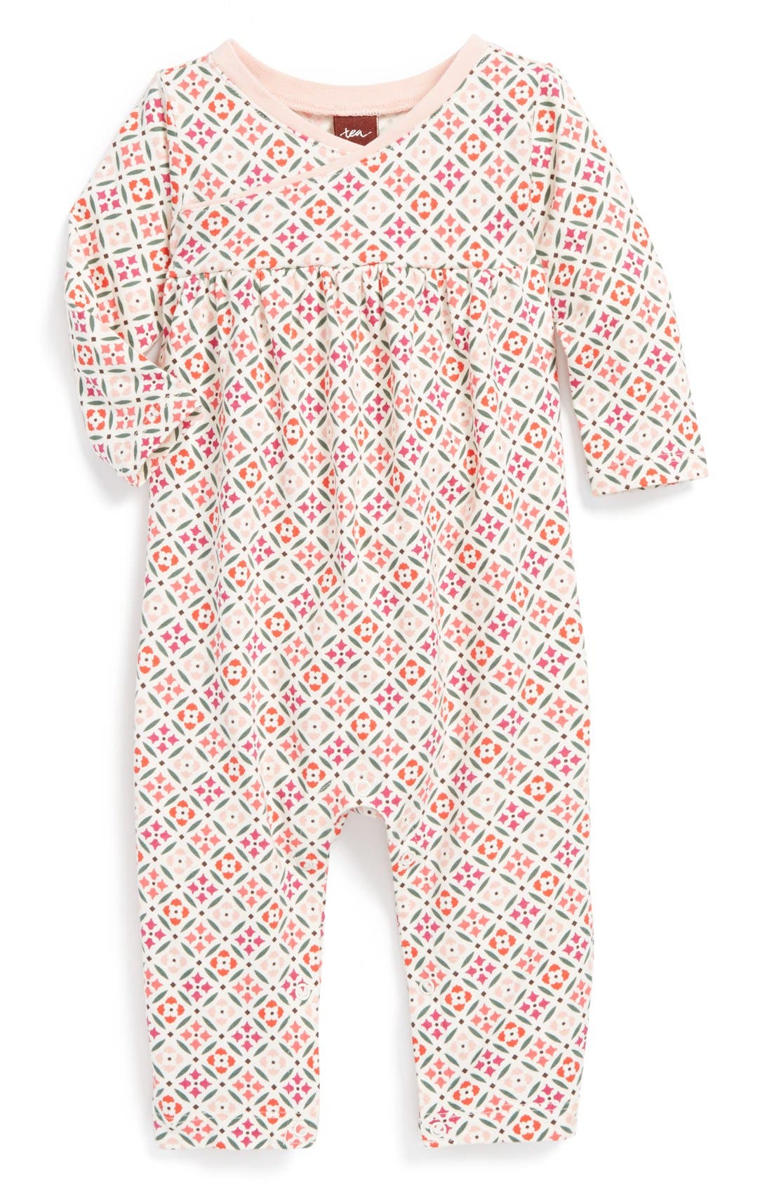 Tea Collection Floral Print Romper (Baby Girls) Nordstrom